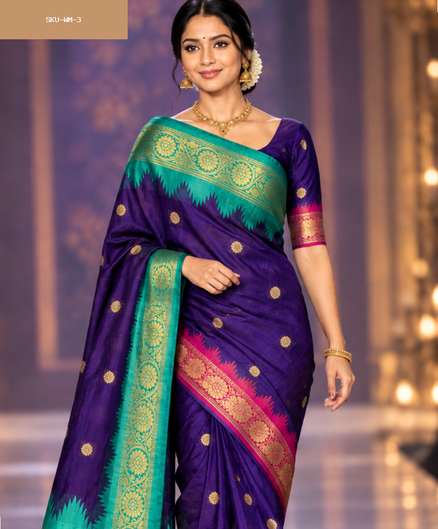 Banarasi soft katan silk sarees
