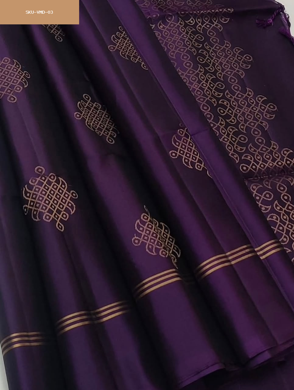Kolam design soft silk