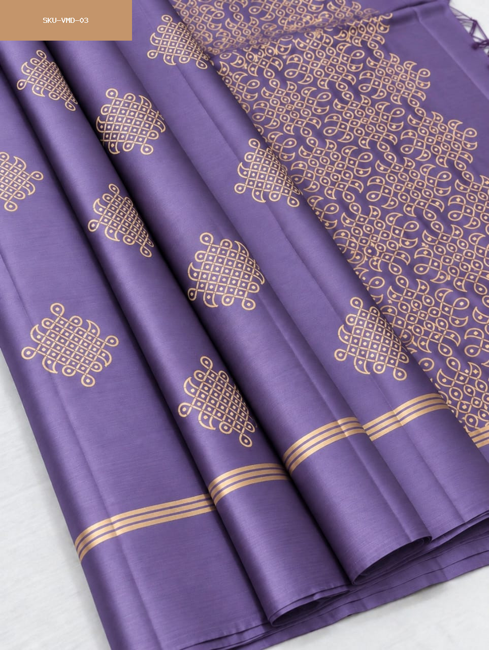 Kolam design soft silk