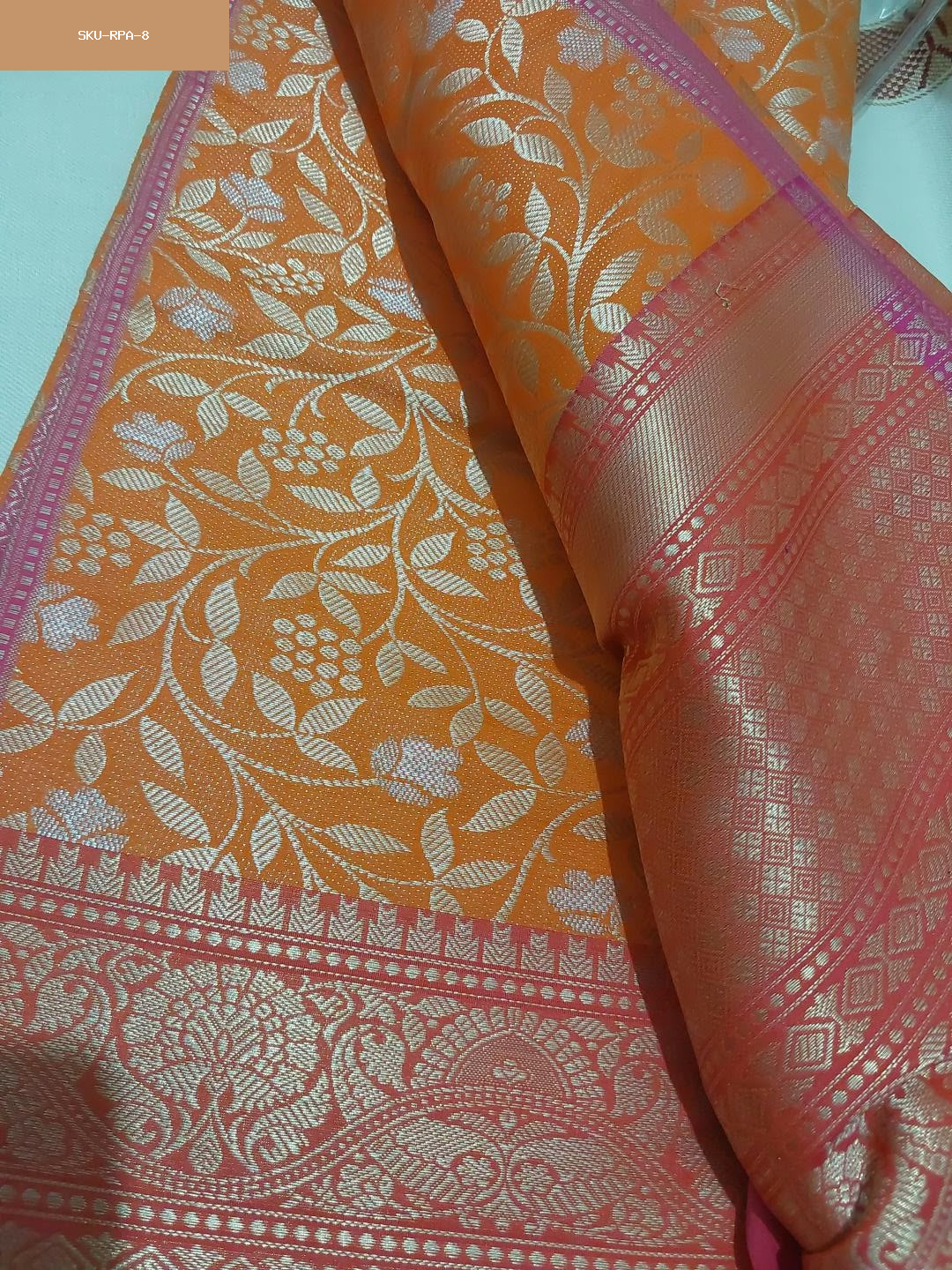 Thread work saree