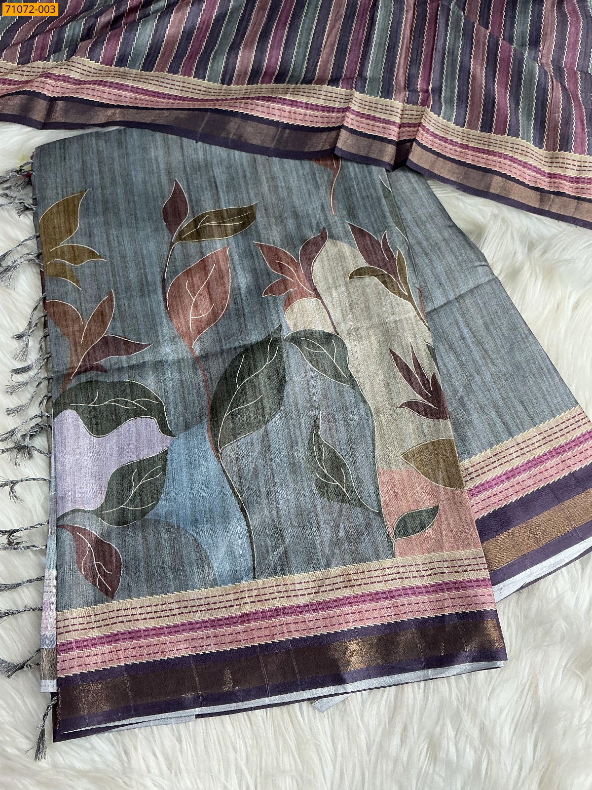 Fancy soft mulmul silk sarees