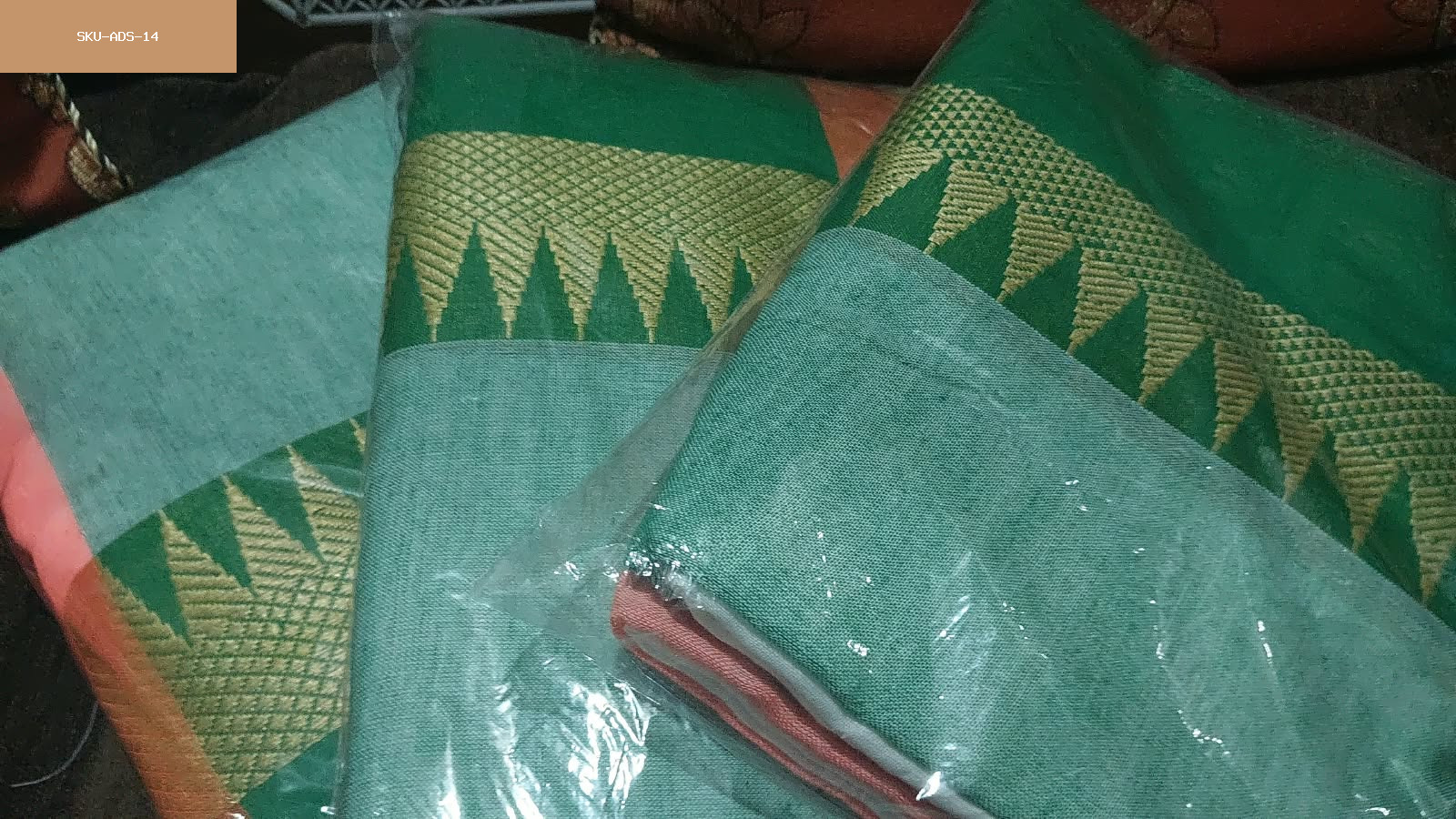 Khadi Indian Tricolour Saree
