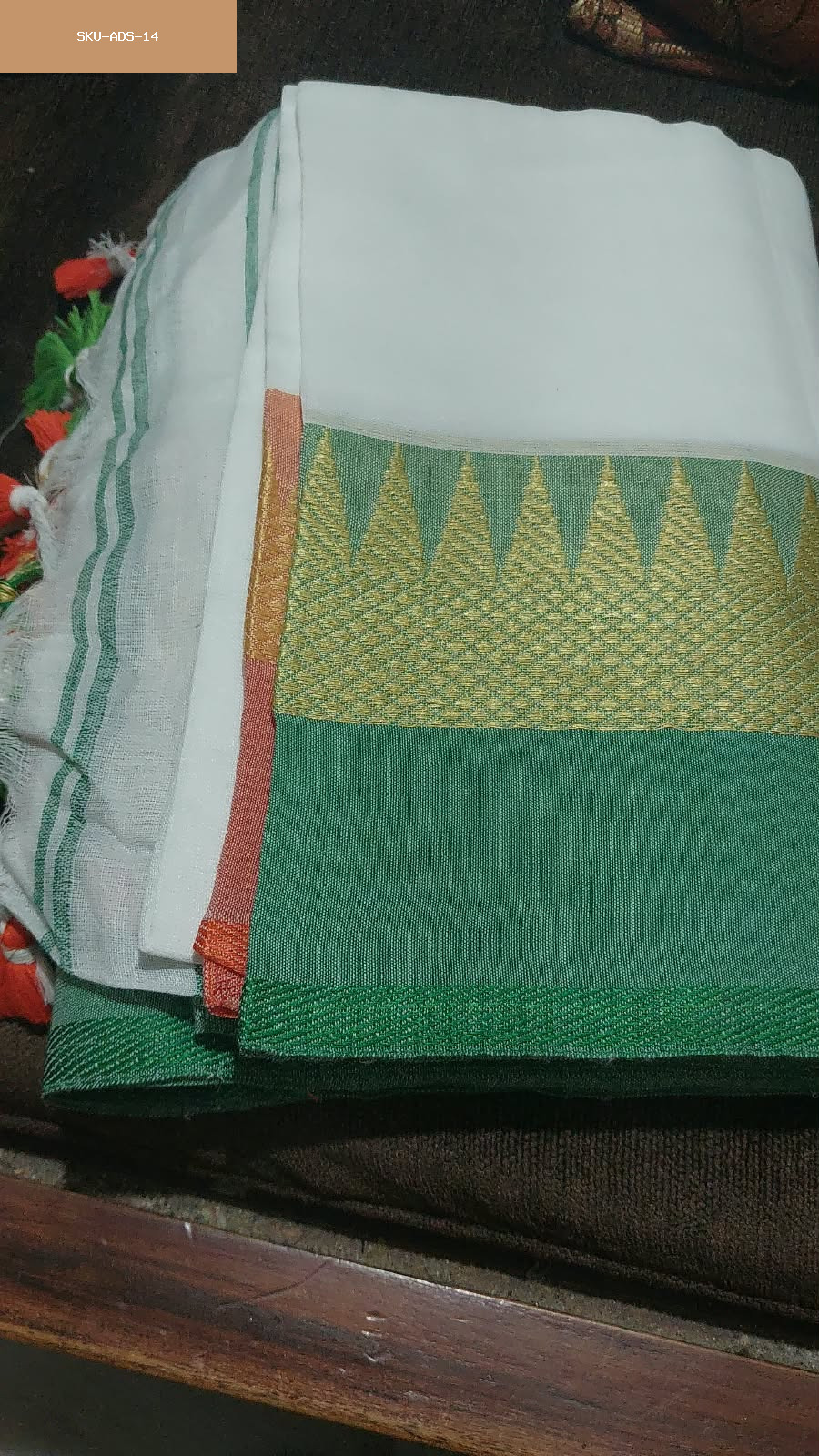 Khadi Indian Tricolour Saree
