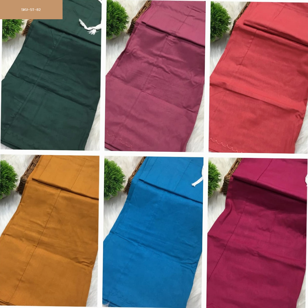 Cotton Inskirt 8 Part