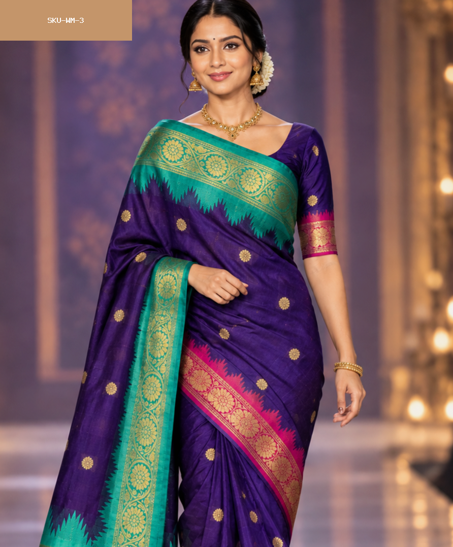 Banarasi soft katan silk sarees