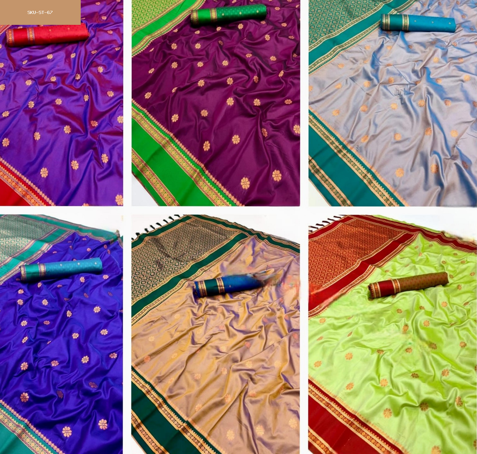 Fancy Soft silk dual tone